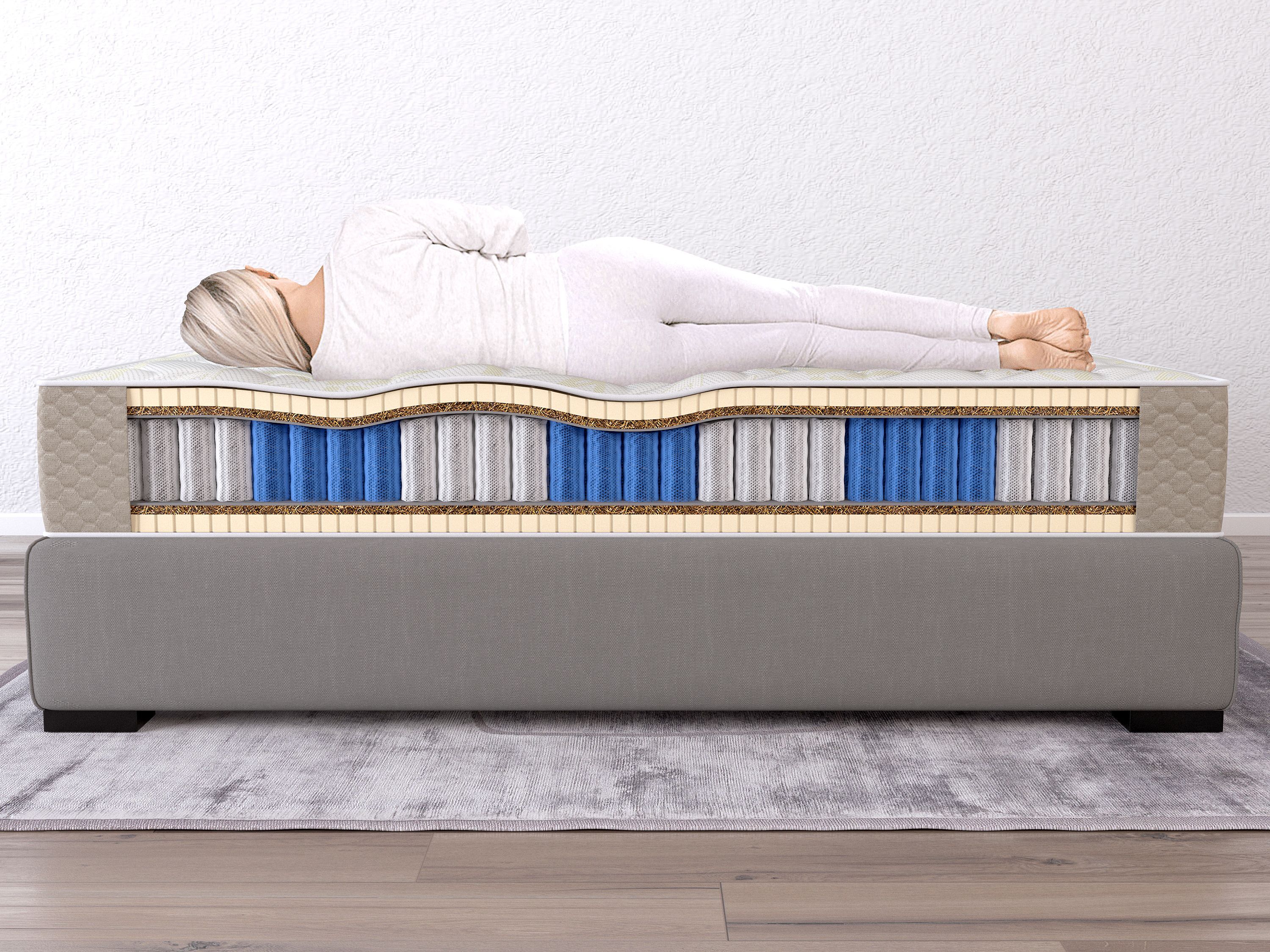 Фотография Анатомический матрас с кокосовым волокном 80x200x22 Innova plus multi от магазина Delicatex