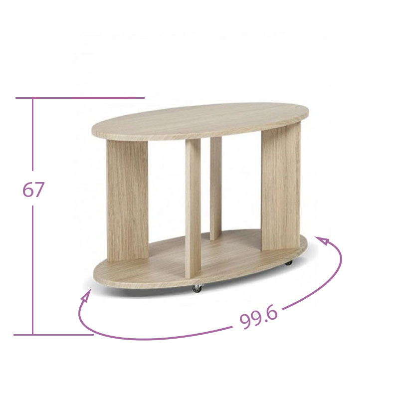 Фотография Стол журнальный Классик Дуб Каньон от магазина Delicatex