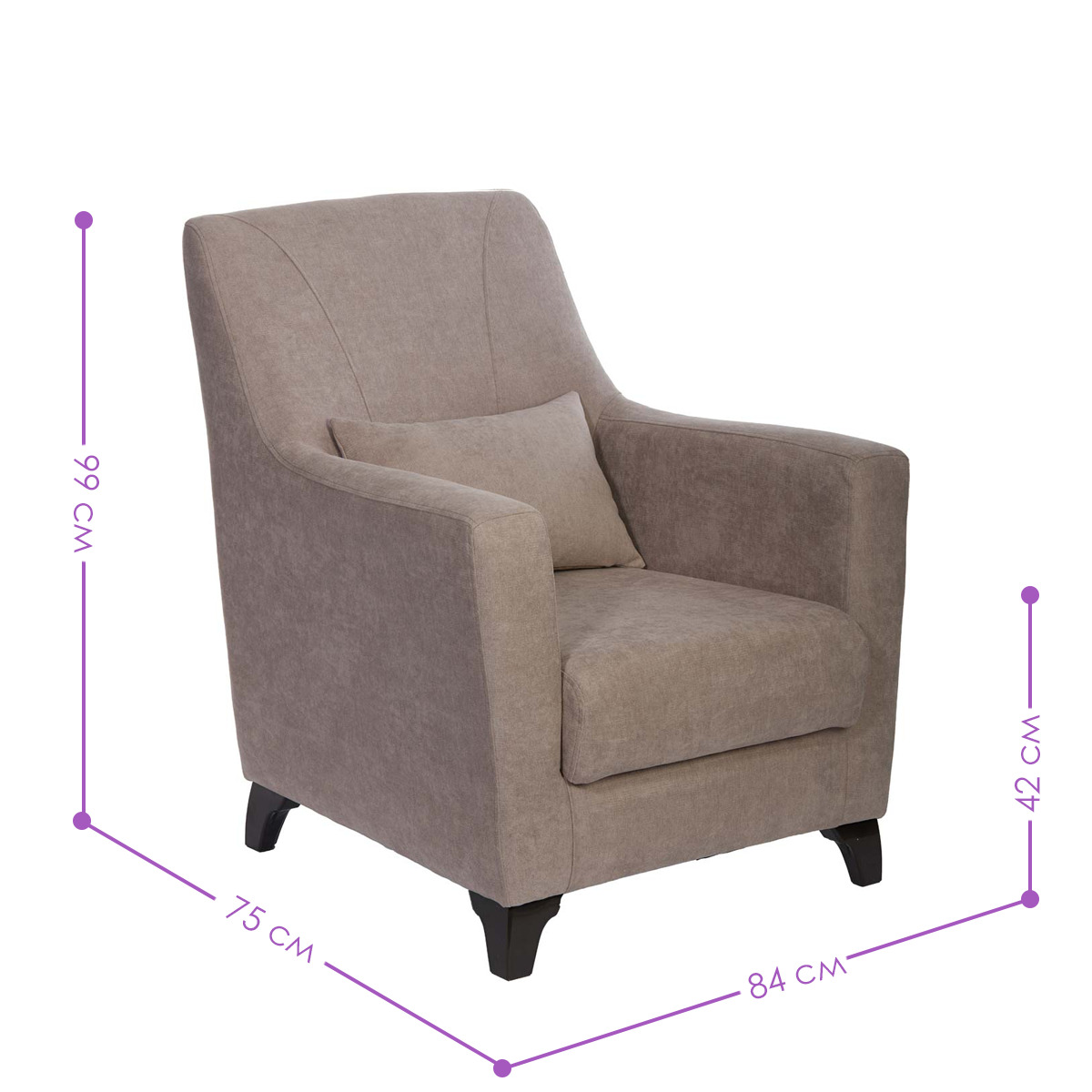 Фотография Орландо - кресло (какао) D от магазина Delicatex