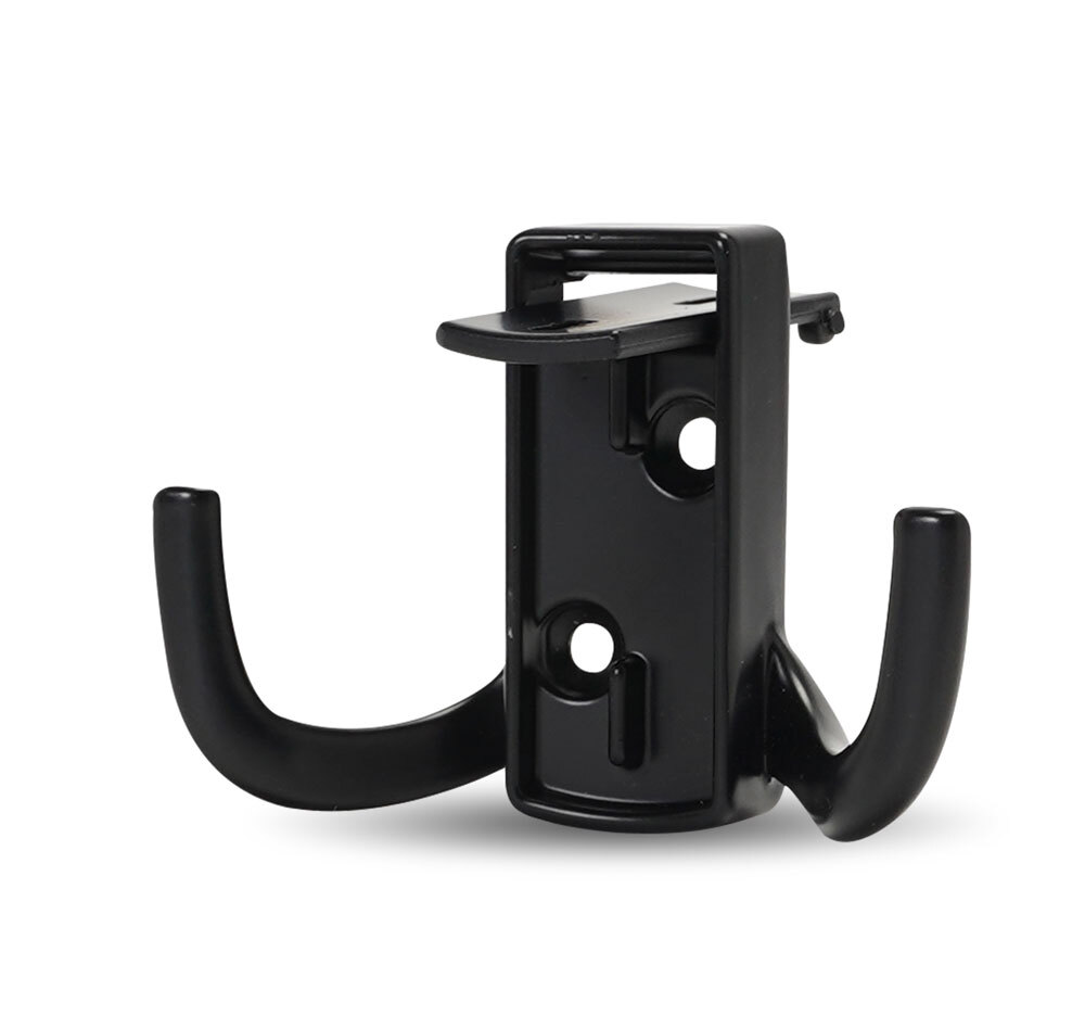 Фотография Крючок мебельный 397 двухрожковый замак черный черный от магазина Delicatex