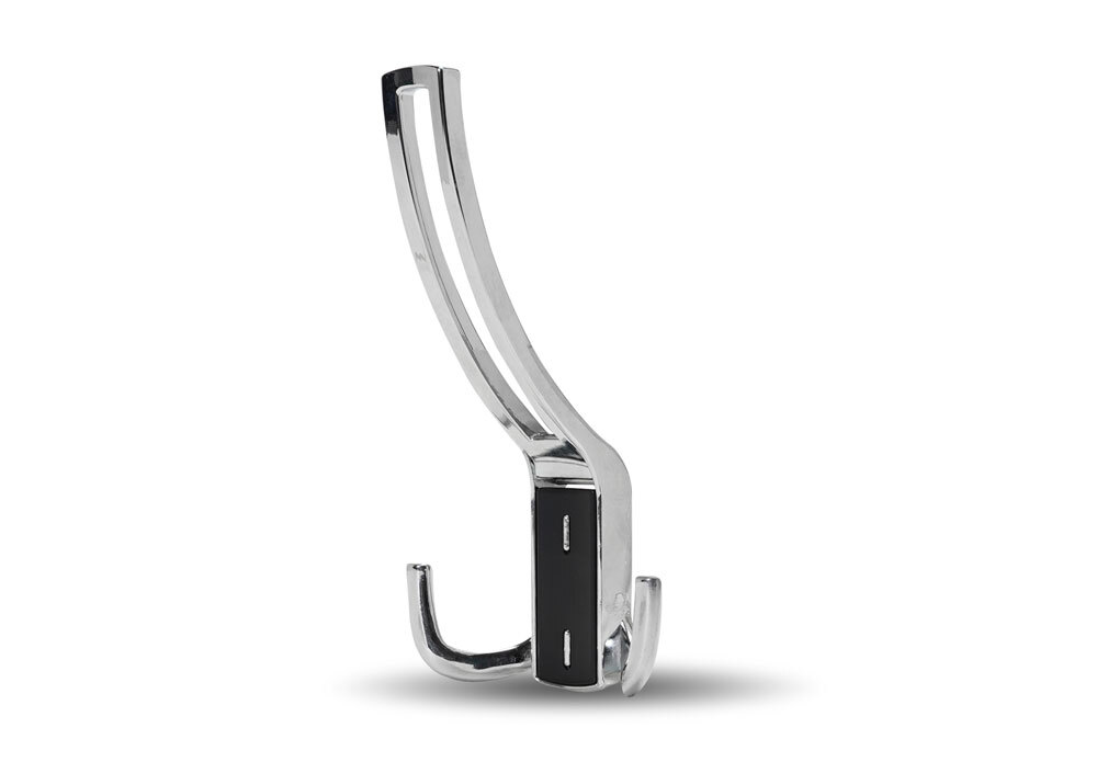 Фотография Крючок мебельный 397 трехрожковый замак хром черный от магазина Delicatex