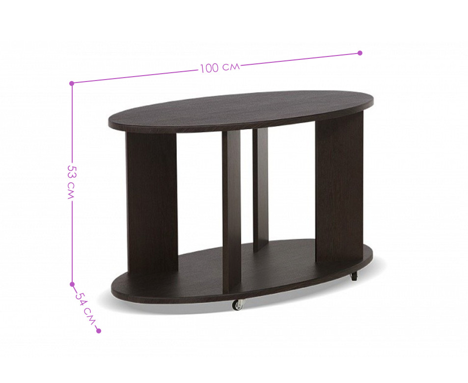 Фотография Стол журнальный Классик Венге от магазина Delicatex