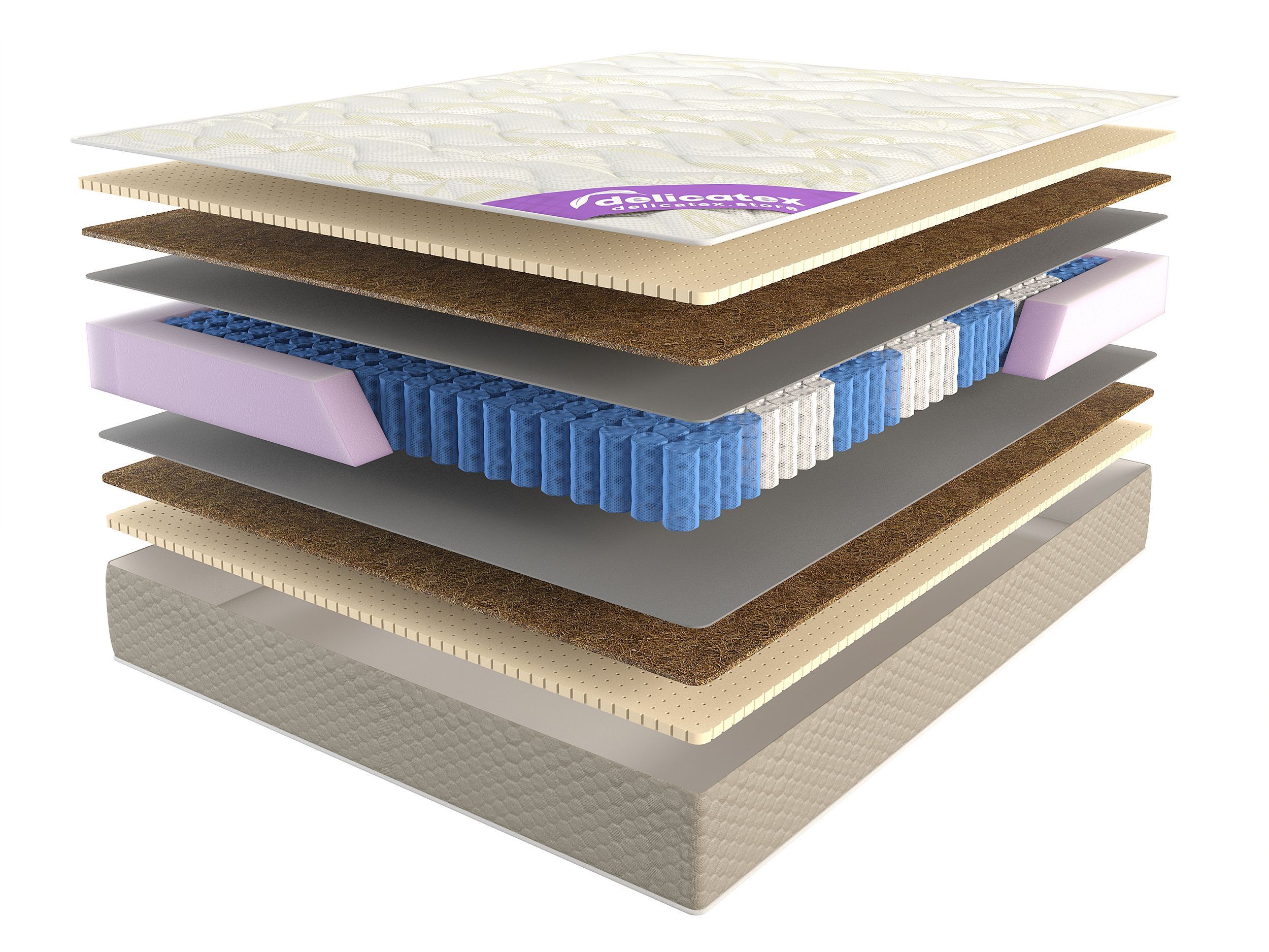 Фотография Анатомический матрас с кокосовым волокном 80x200x22 Innova plus multi от магазина Delicatex