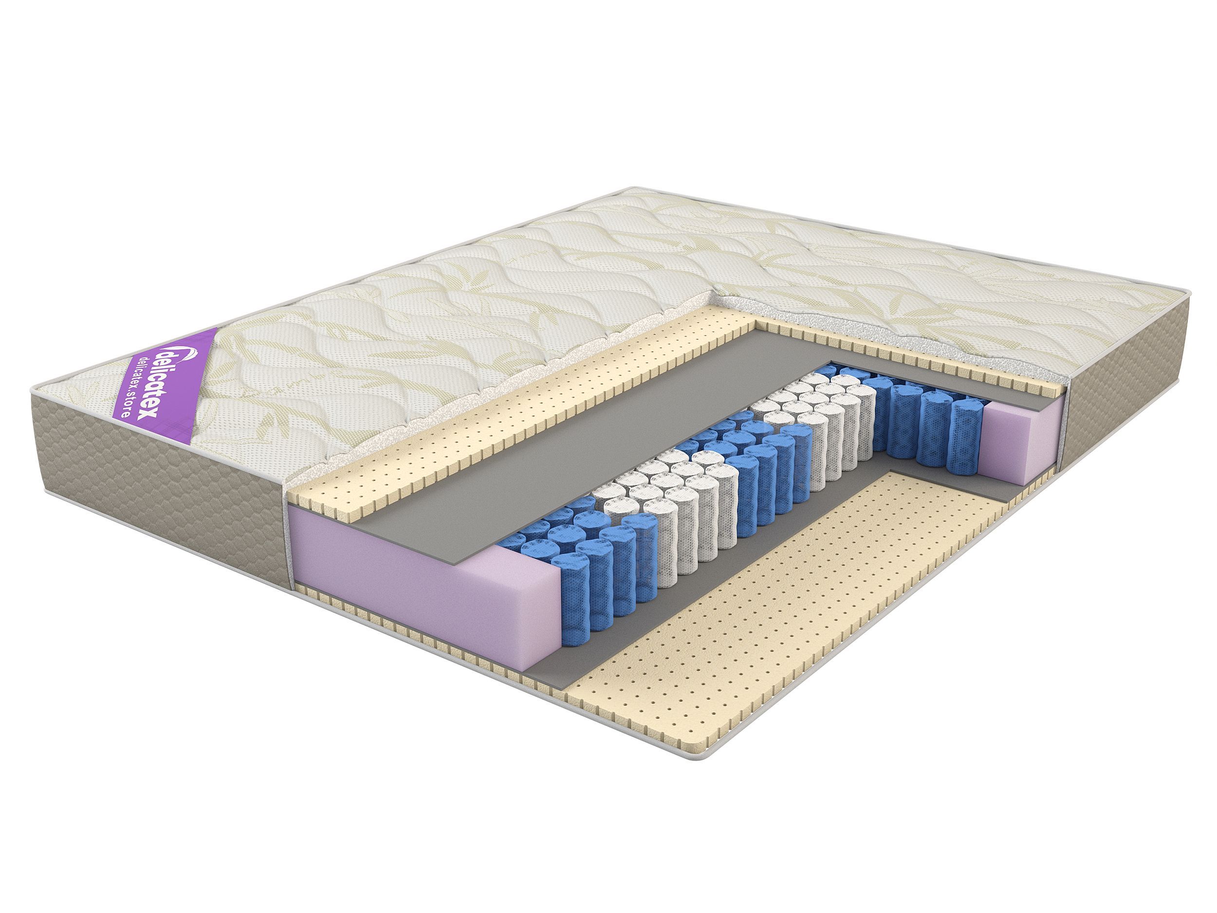 Фотография Анатомический матрас мягкий пружинный с латексом 120x200x20 Innova Touch multi от магазина Delicatex