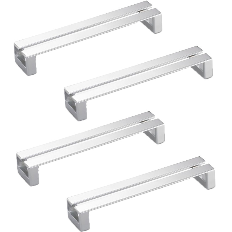 Фотография Ручка Eureka 1234, 160мм, цвет  хром (комплект - 4 шт.) от магазина Delicatex