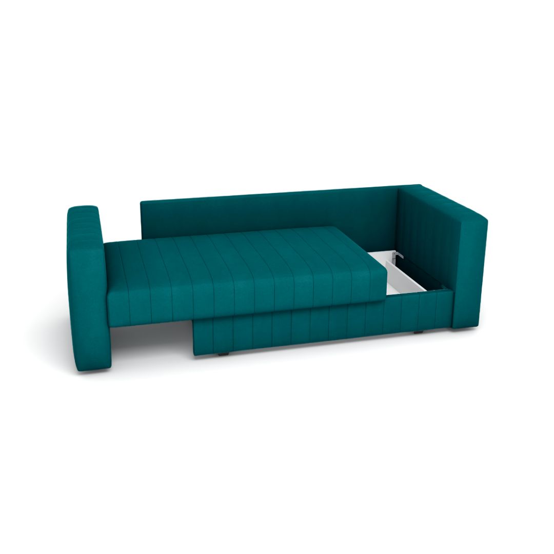 Фотография Диван-кушетка раскладная Алье Newtone emerald от магазина Delicatex