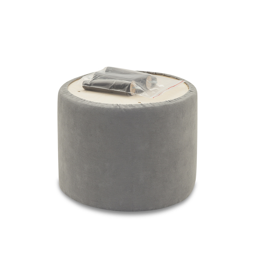 Фотография Киото - пуф Delicatex (серый ножки цвет венге) от магазина Delicatex